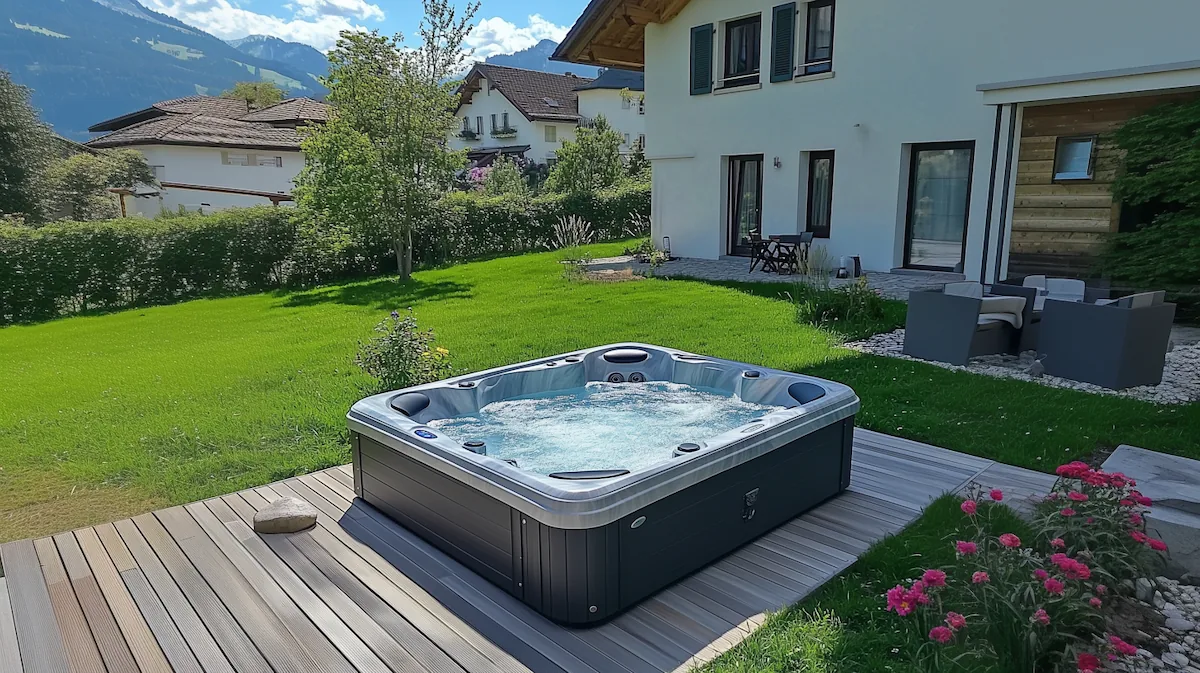 Whirlpool auf der Terrasse Whirlpool auf der Terrasse