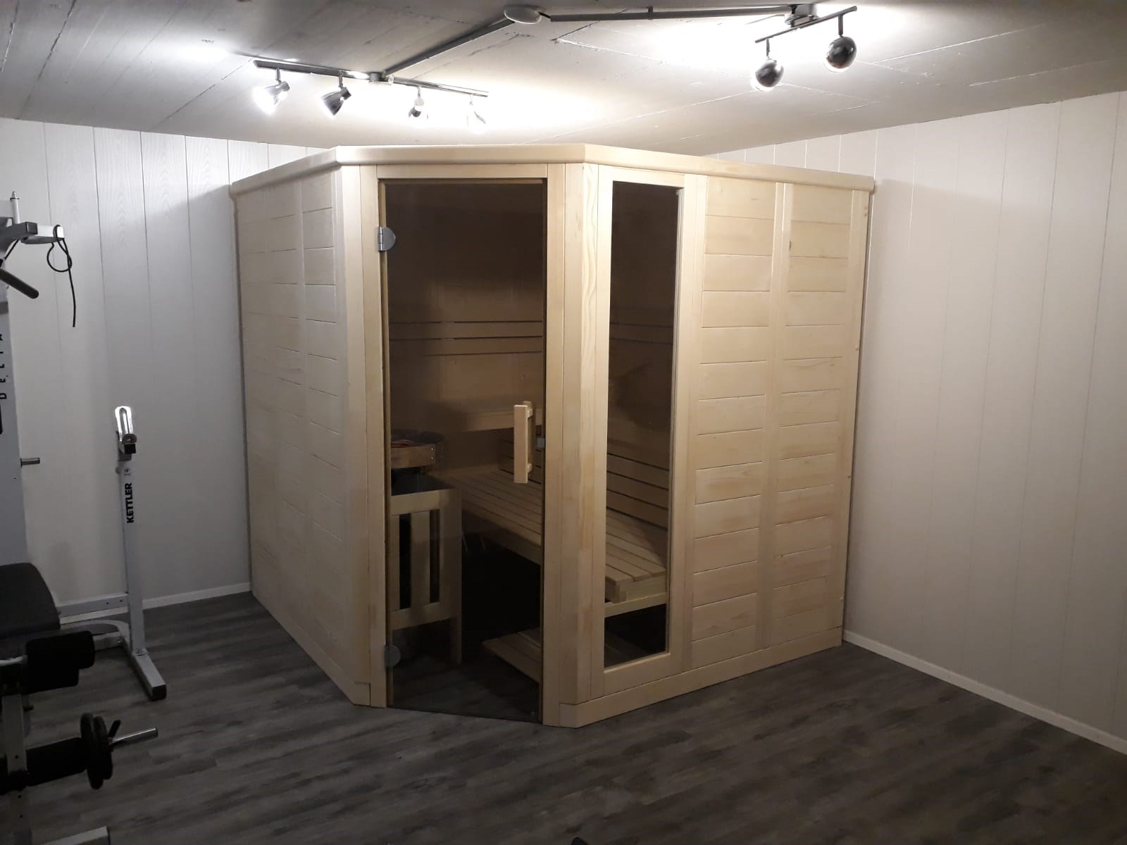 Ecksauna 206 x 206 x 204cm