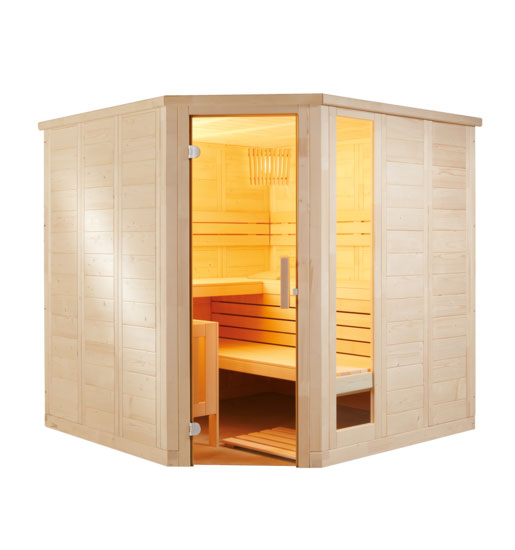 Ecksauna 206 x 206 x 204cm