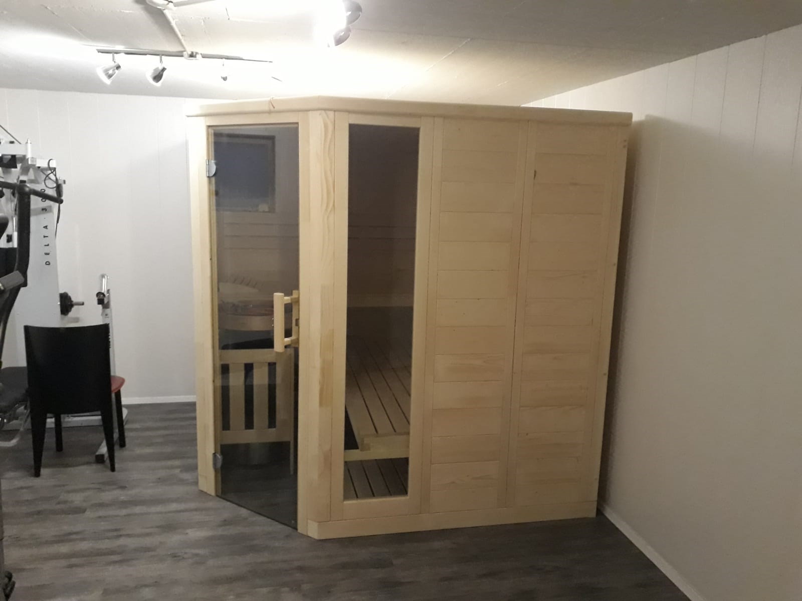 Ecksauna 206 x 206 x 204cm